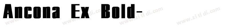 Ancona Ex Bold字体转换